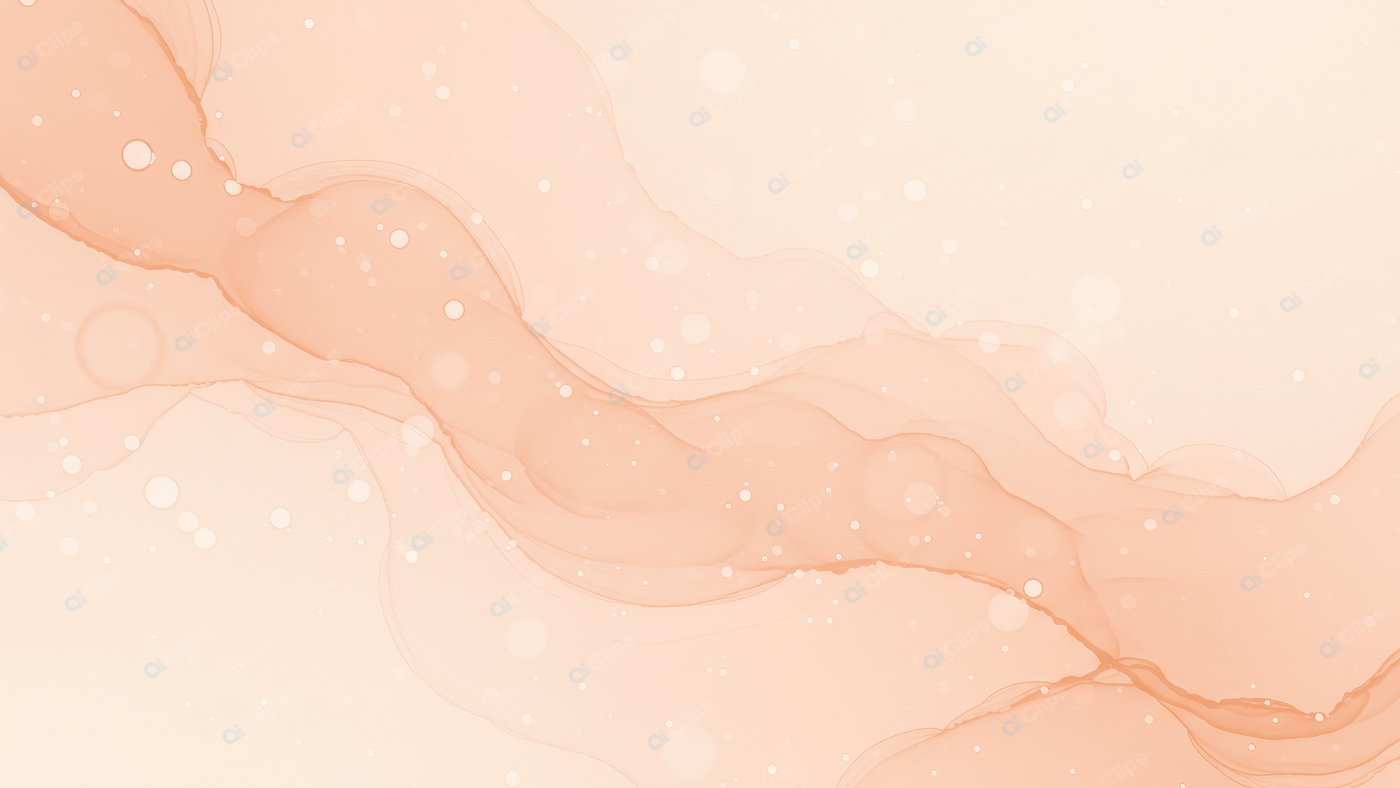 Elegant Abstract Peach Watercolor Background