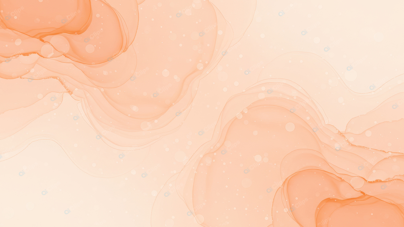 Abstract Peach Fluid Art Background with Soft Swirls