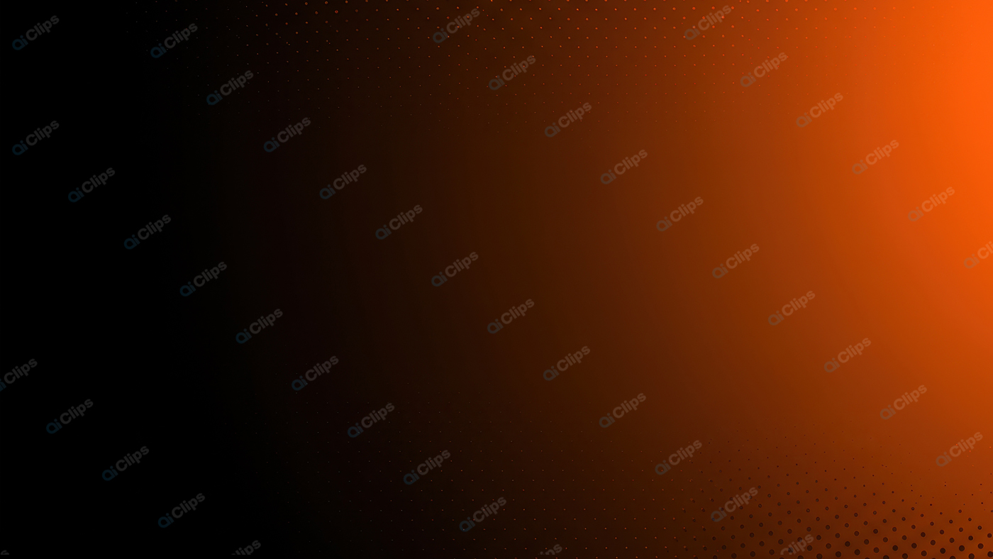 Abstract Gradient with Orange Halftone Pattern Background