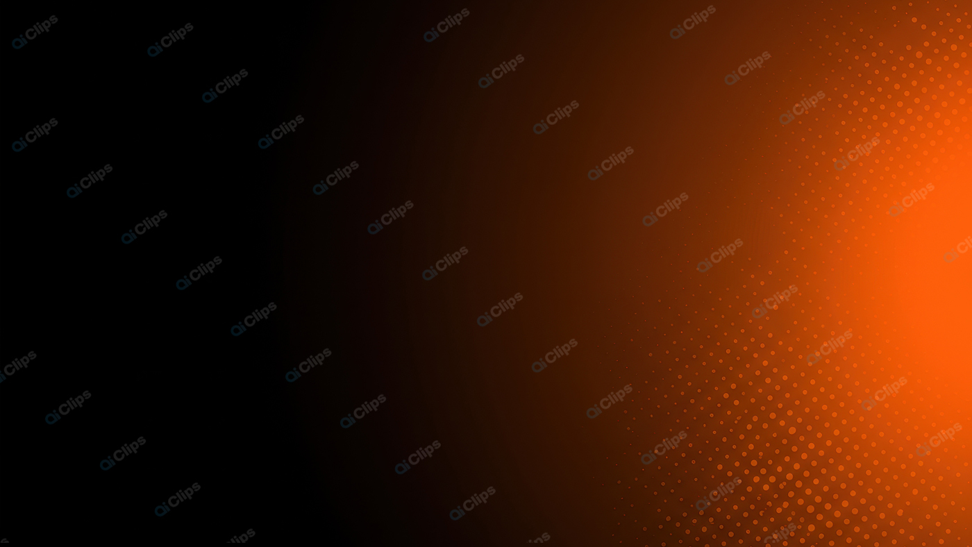 Halftone Gradient Orange and Black Background Design