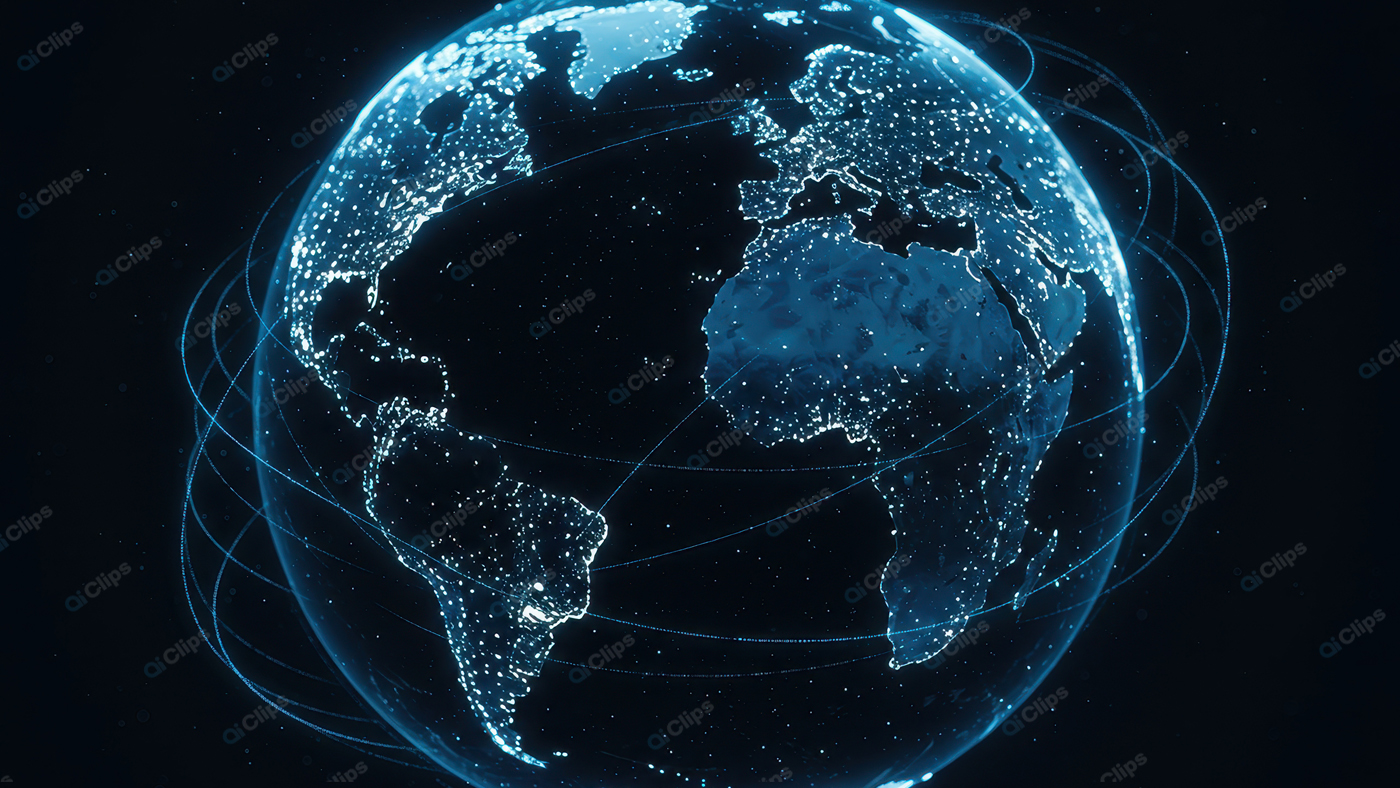 Connected Global Network Visualization of Earth