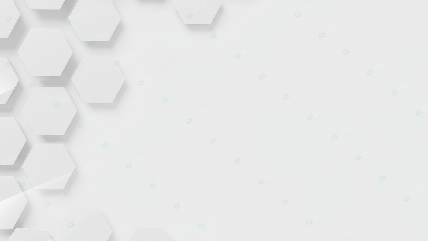 White Hexagonal Pattern on Minimalistic Background