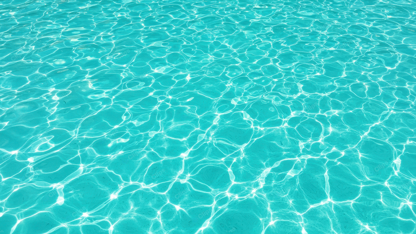 Turquoise Pool Water with Sunlit Reflections