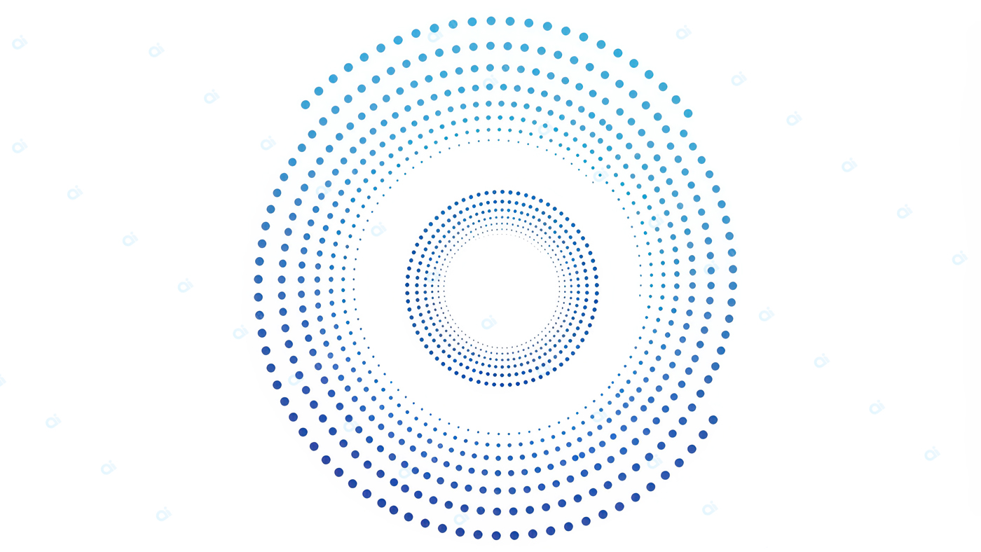 Geometric Blue Dot Pattern Background Design
