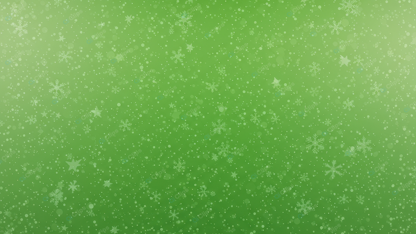 Green Snowflake Pattern Background