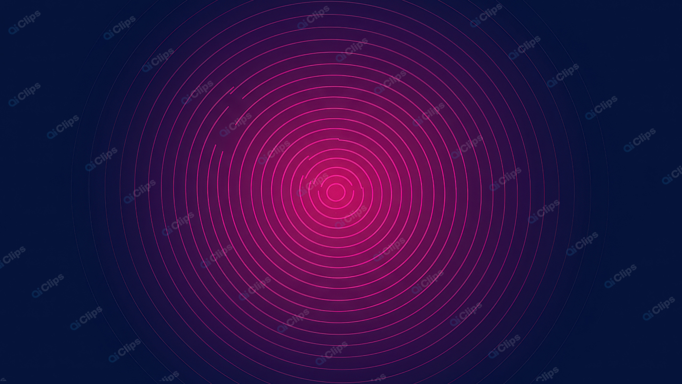 Neon Pink Concentric Circles on Dark Background