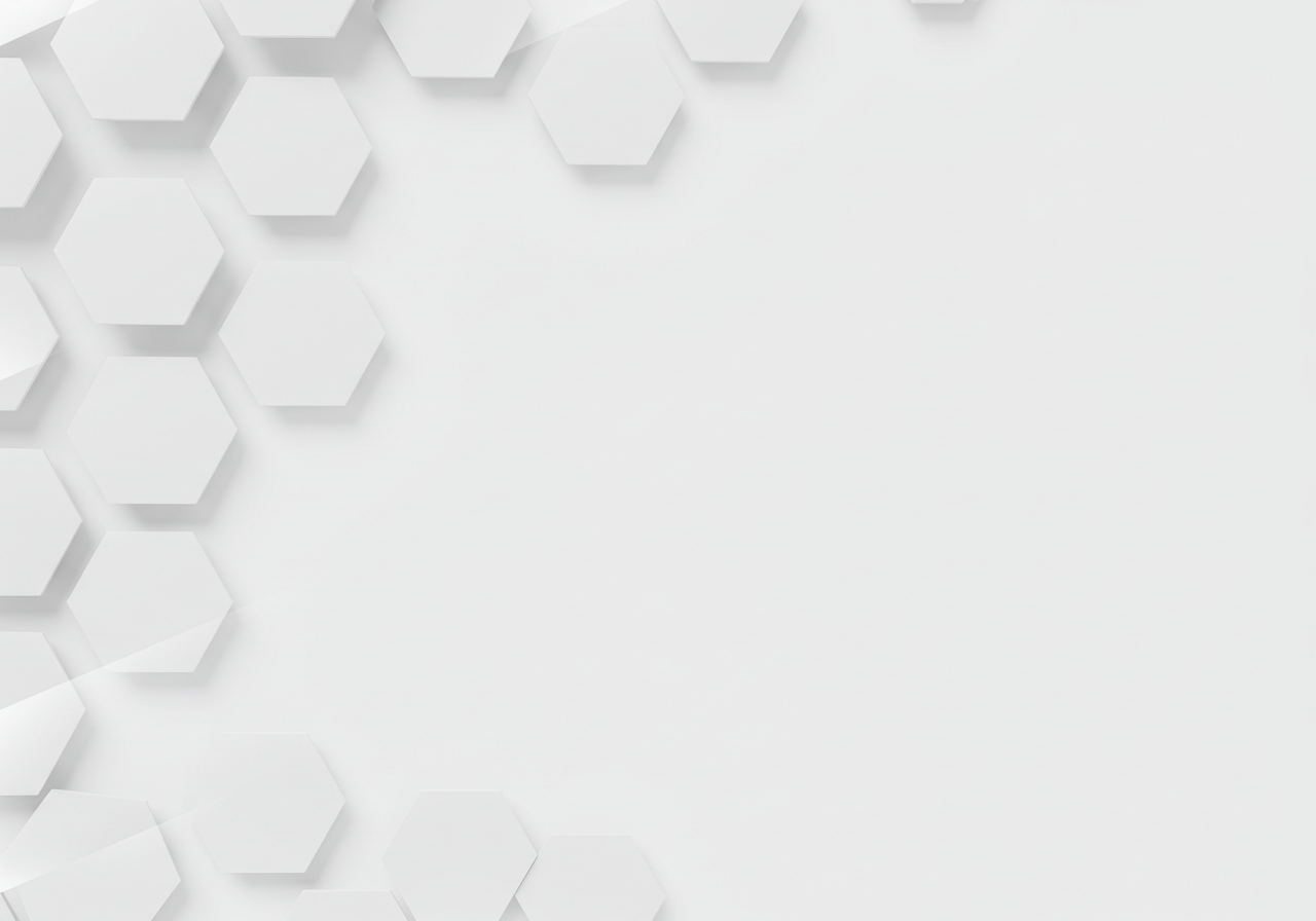 White Hexagonal Pattern on Minimalistic Background