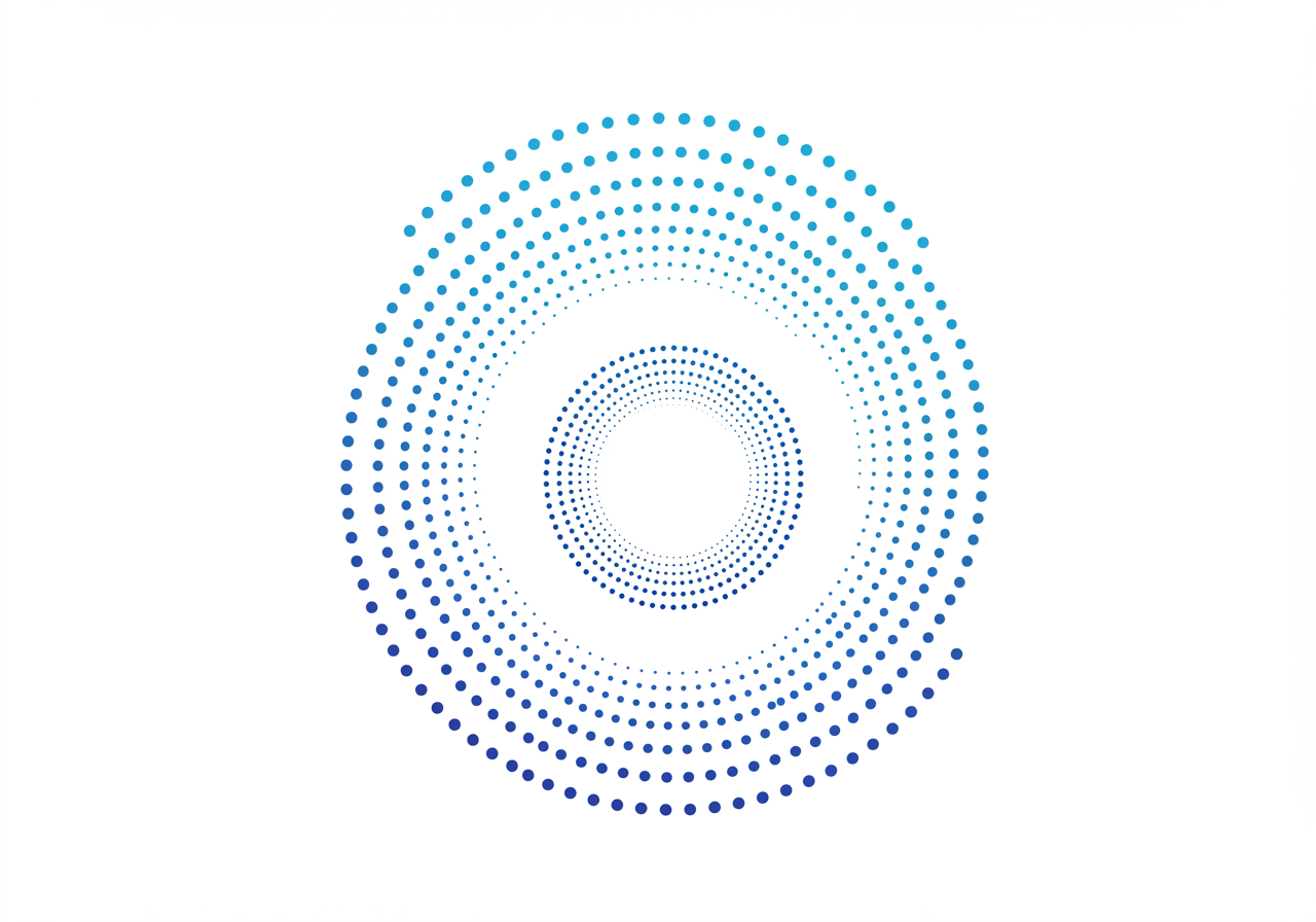 Geometric Blue Dot Pattern Background Design