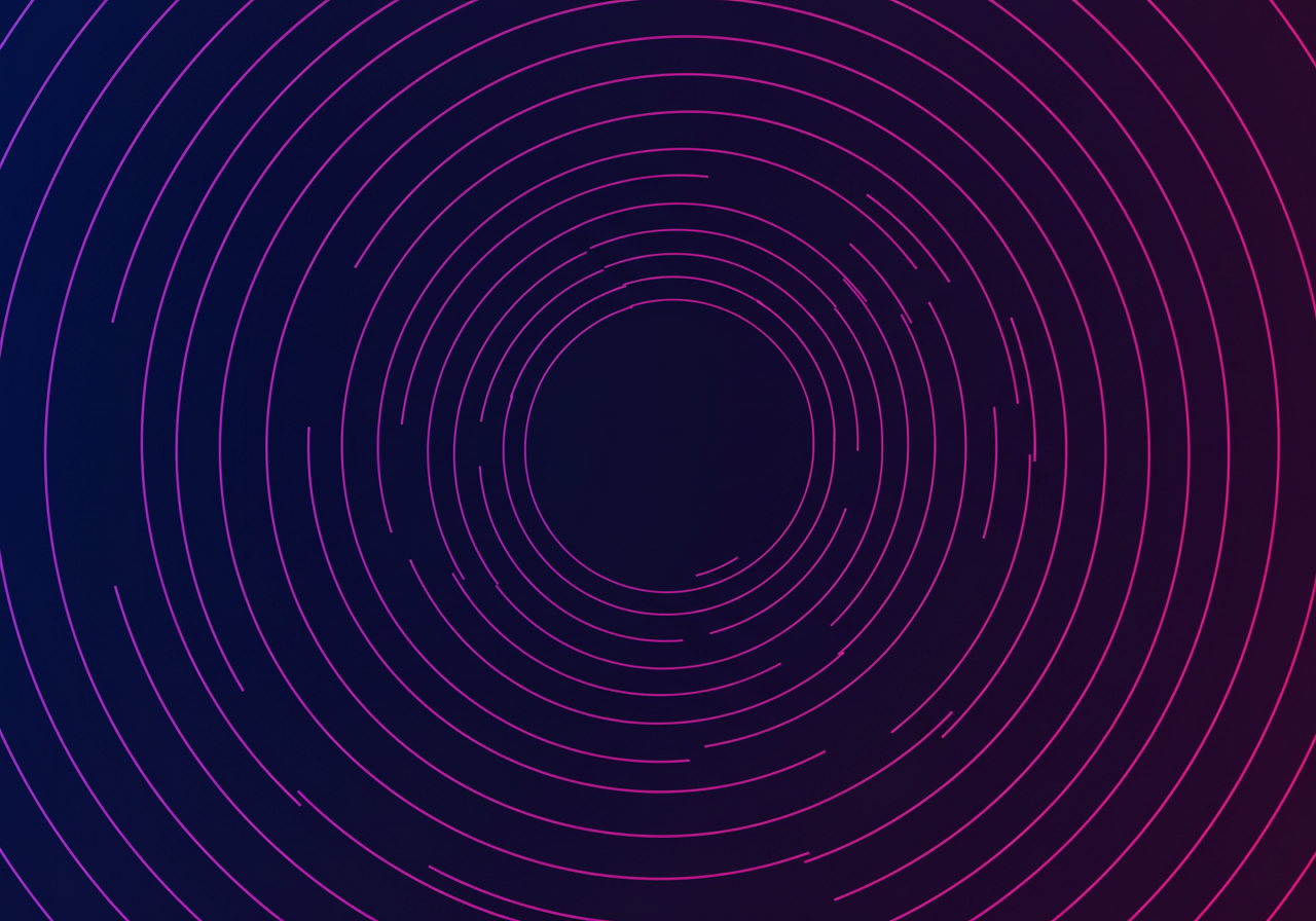 Vibrant Circular Gradient with Concentric Lines