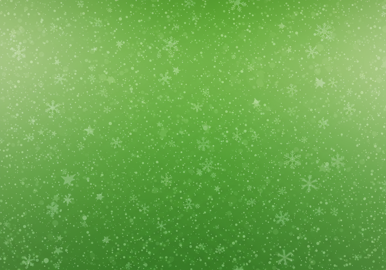 Green Snowflake Pattern Background
