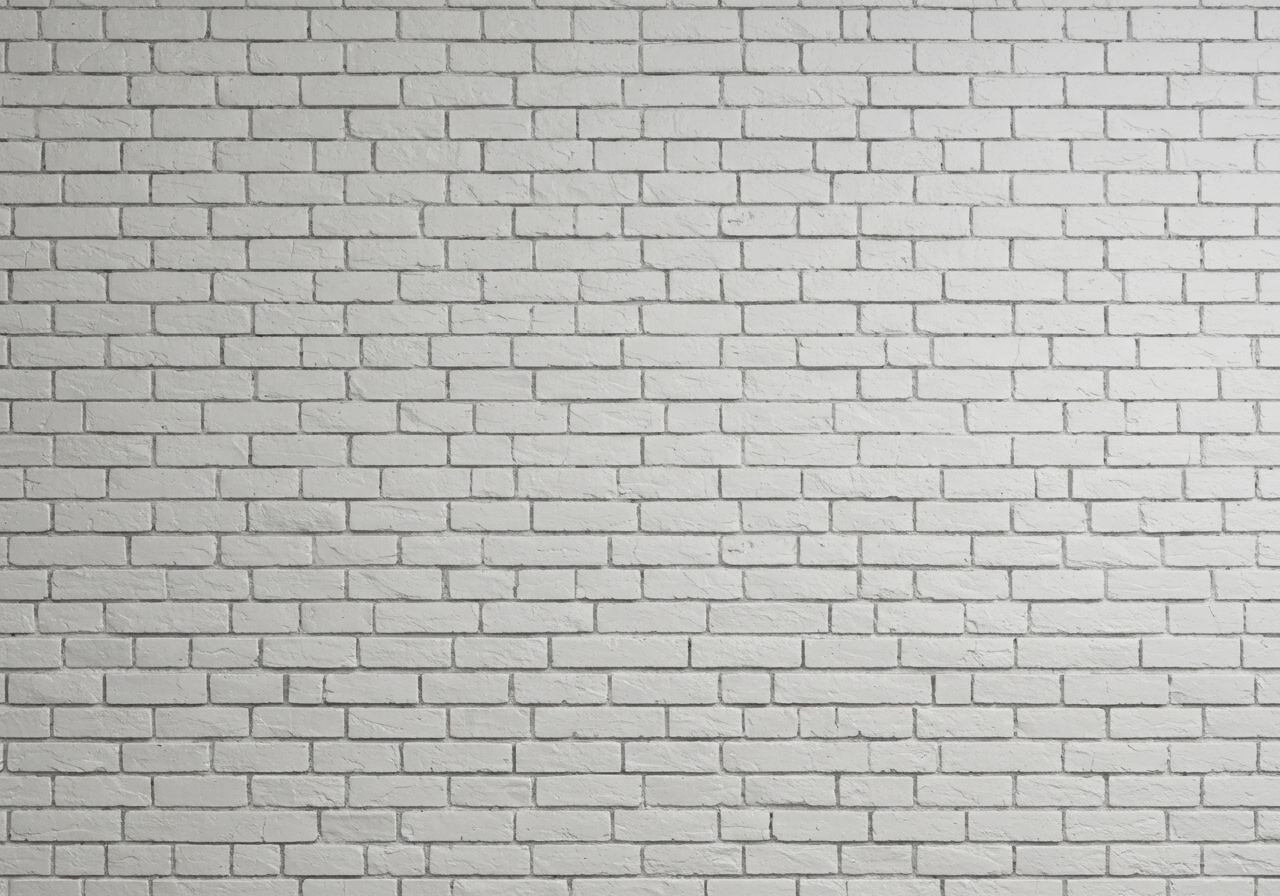 White Brick Wall Background Textured Pattern