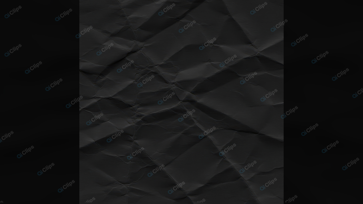 Crumpled Black Paper Texture Background