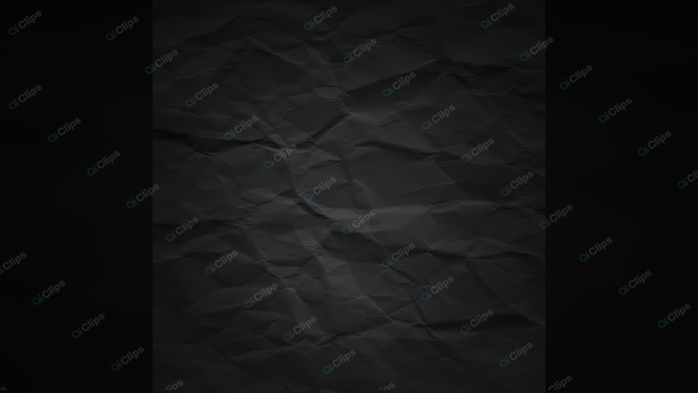 Black Crumpled Paper Texture Background