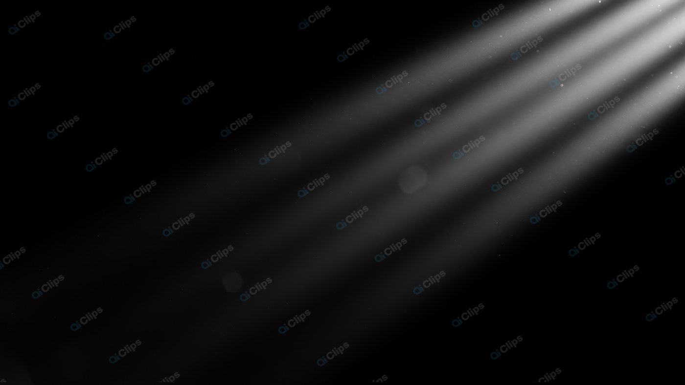 Spotlight Beam in Dark Room with Dust Particles