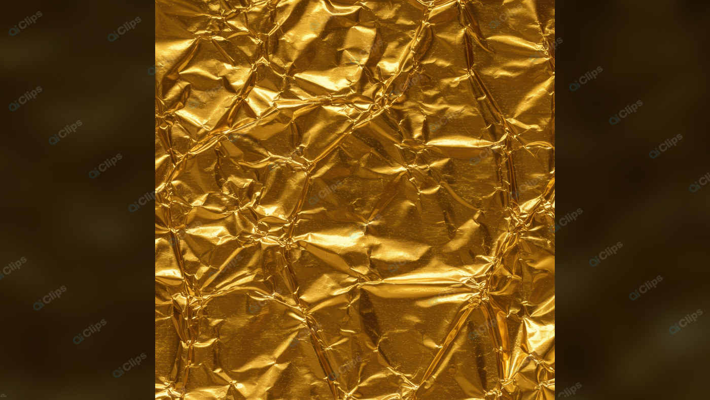 Gold Foil Texture Wrinkled Background