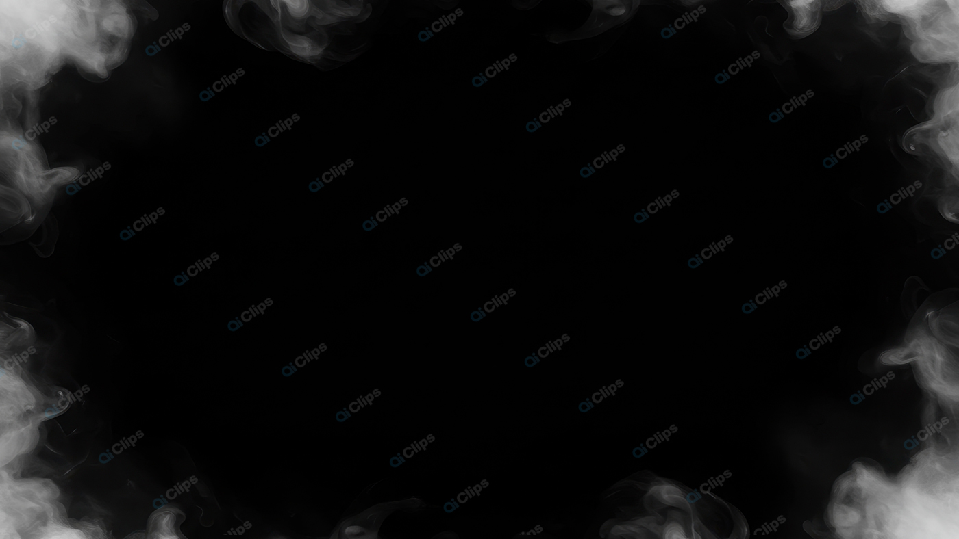 Smoky Atmospheric Frame on Black Background