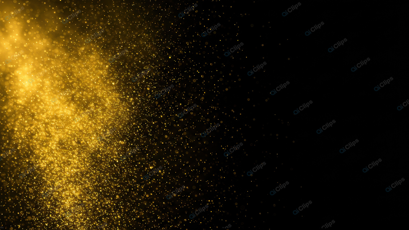 Golden Dust Particles in Dark Atmosphere