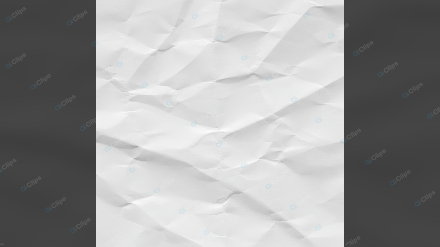 Crumpled White Paper Texture Background