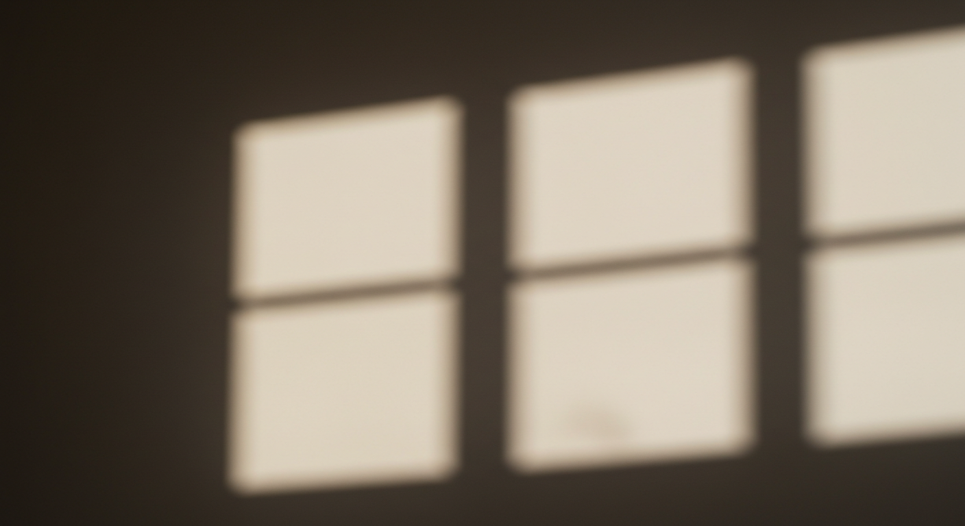 Soft Light and Shadows from a Window Pane