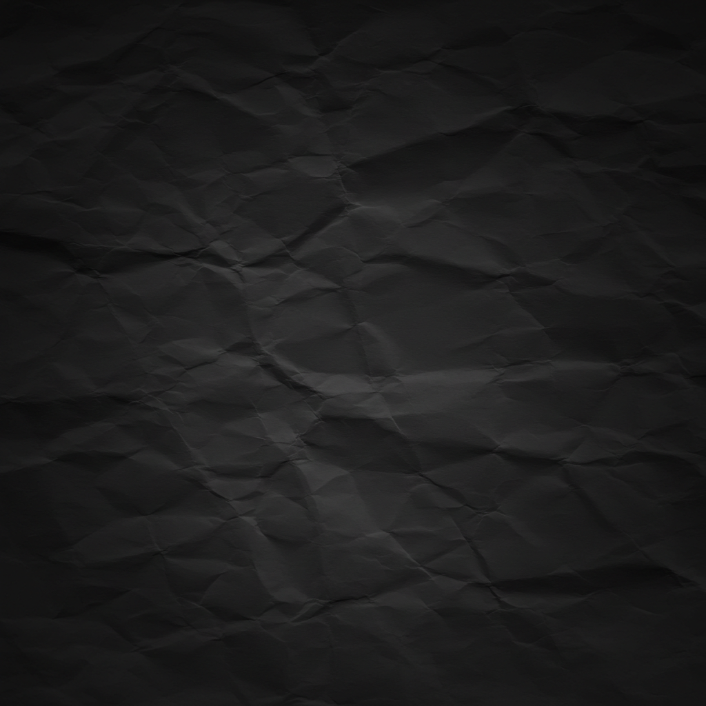 Black Crumpled Paper Texture Background