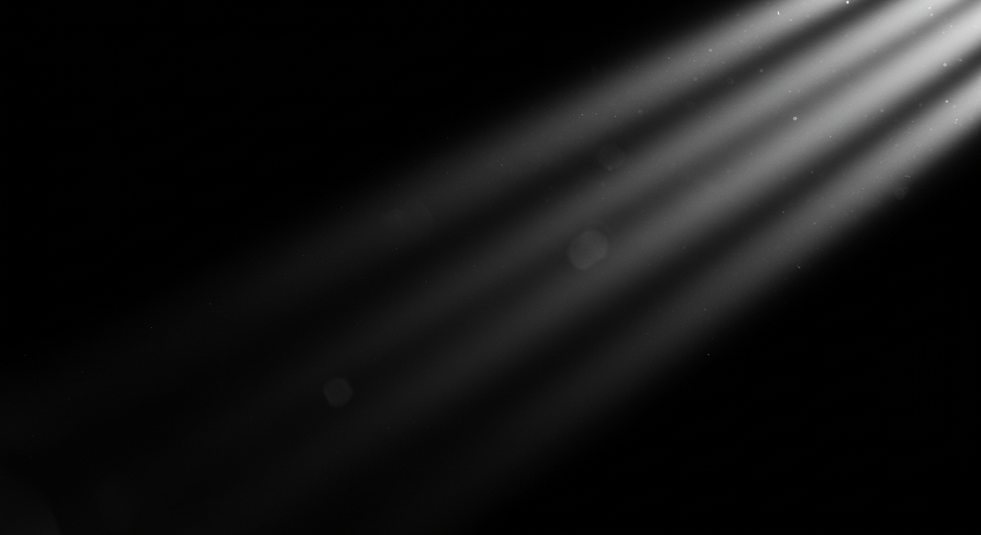 Spotlight Beam in Dark Room with Dust Particles