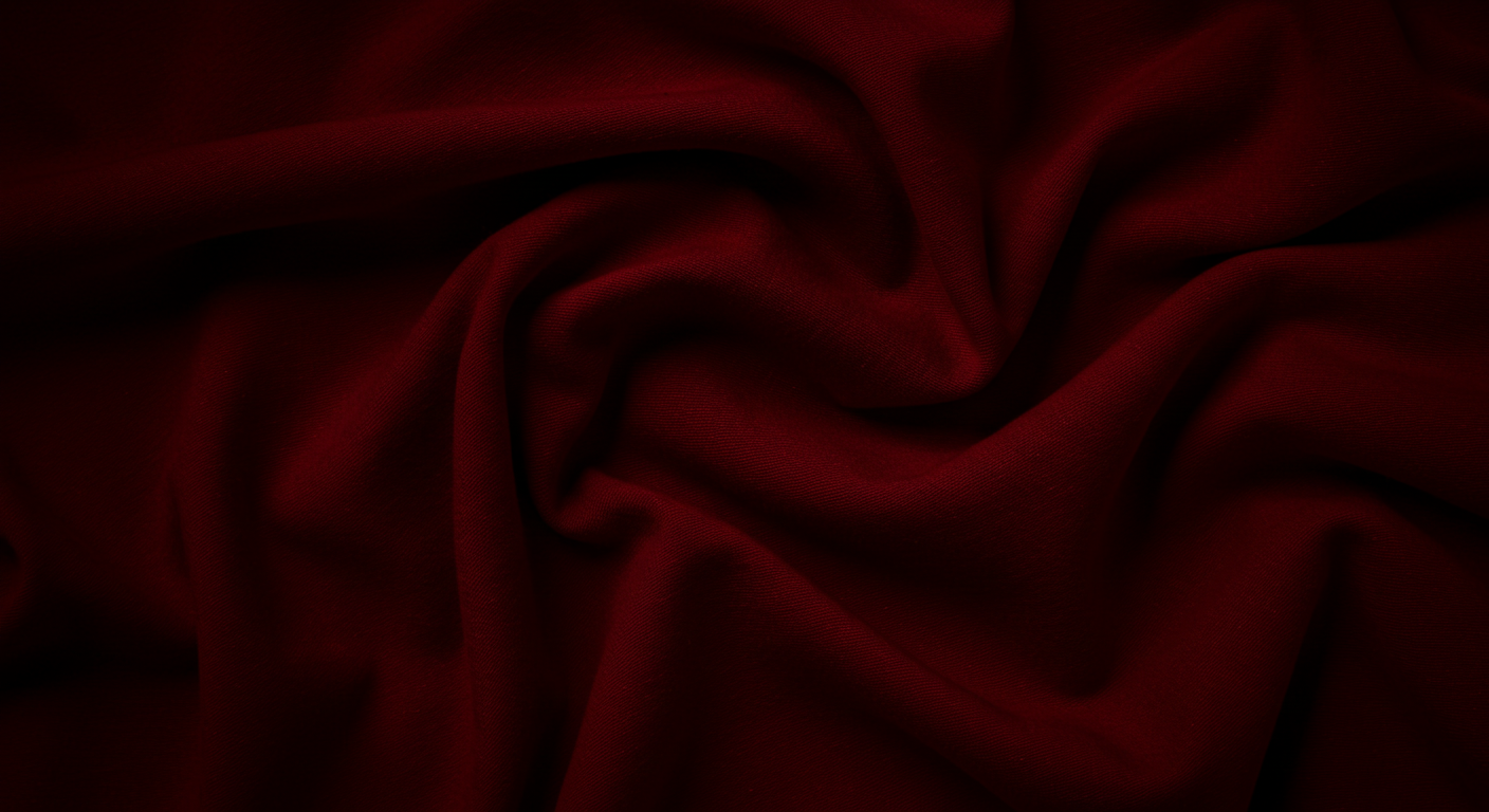 Rich Burgundy Fabric with Elegant Folds