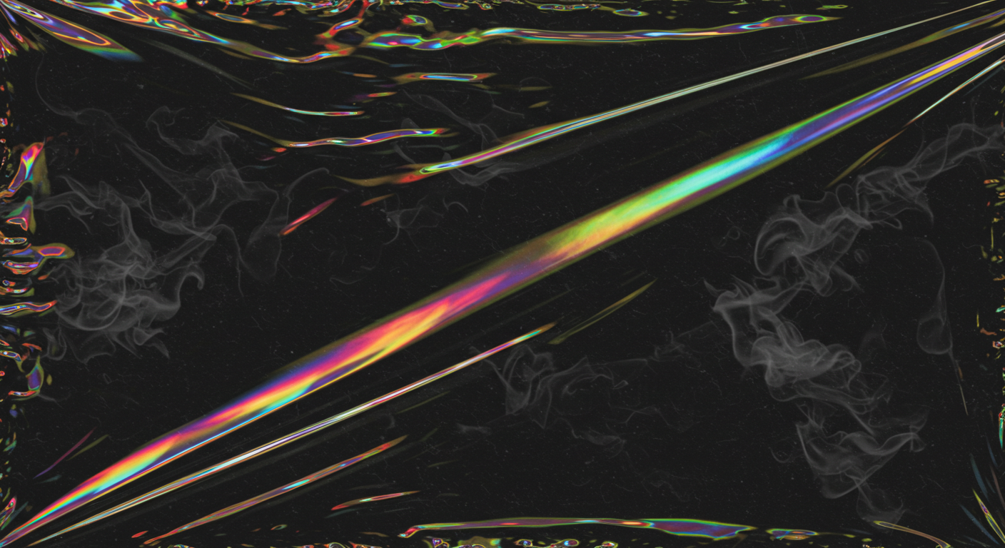 Prismatic Light and Smoke Abstract Pattern