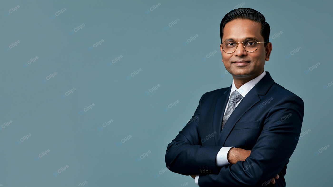 Business Professional in Suit with Confident Smile