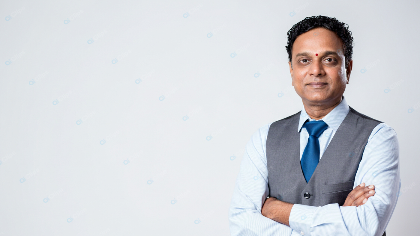Professional Portrait of Businessman in Formal Attire