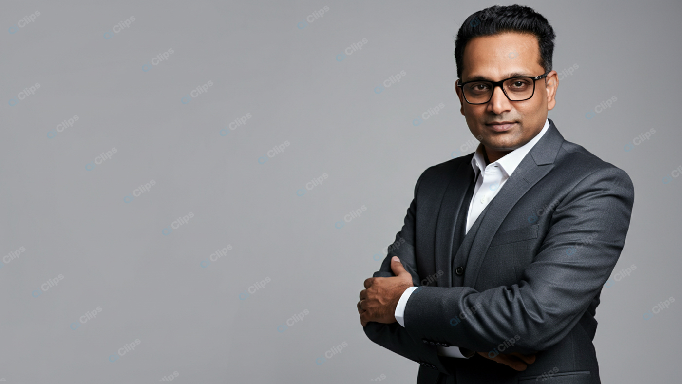 Business Professional in Suit with Confident Pose