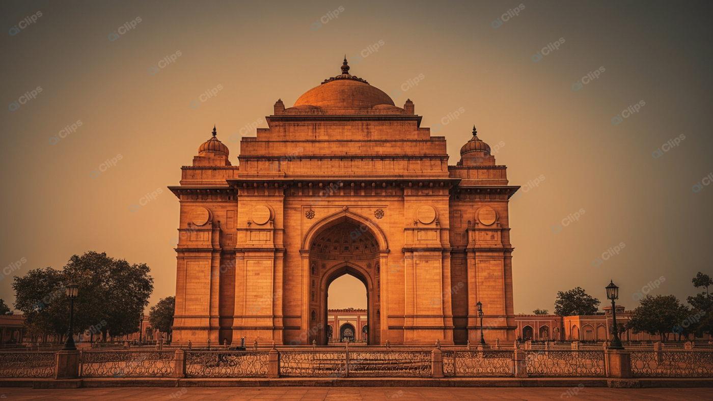 Majestic Historical Monument at Sunset