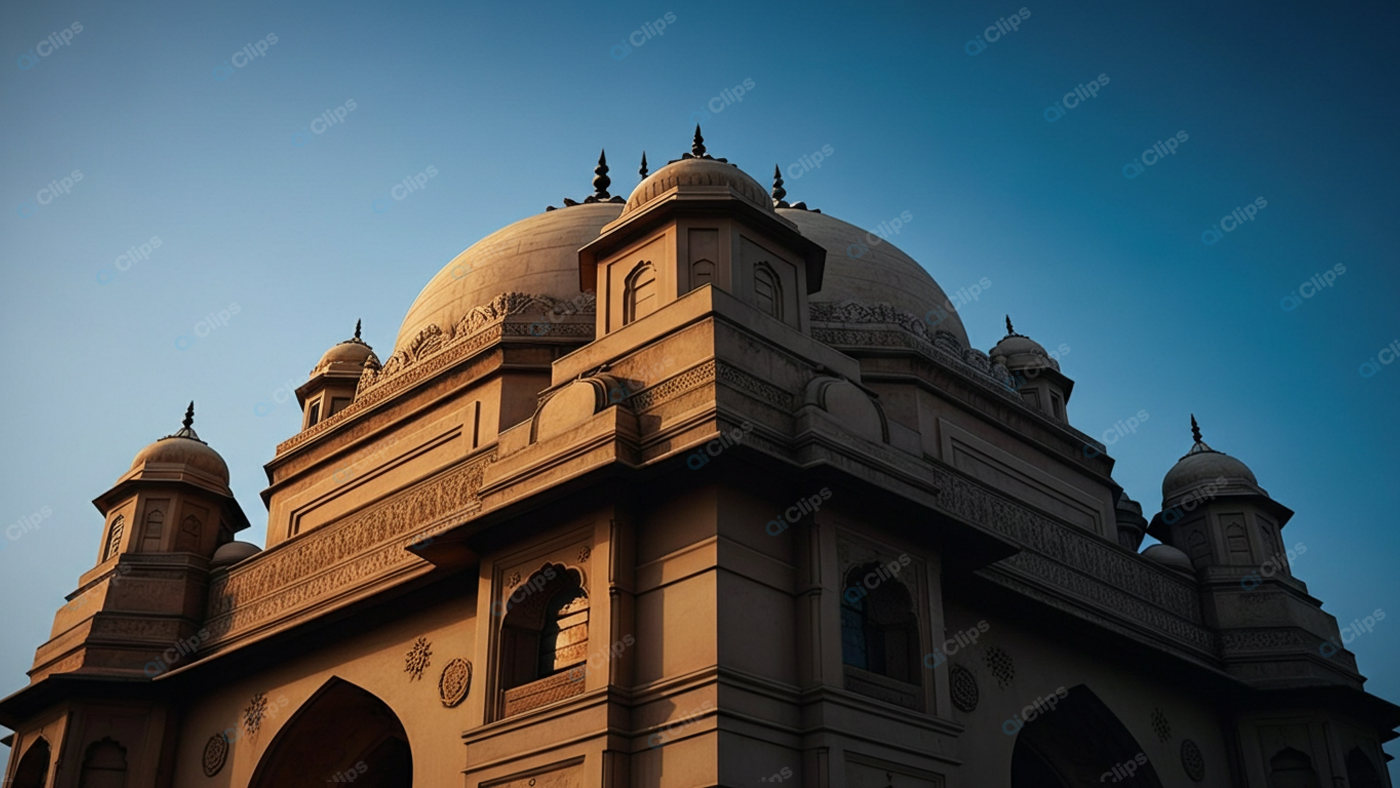 Majestic Indian Architecture at Sunrise