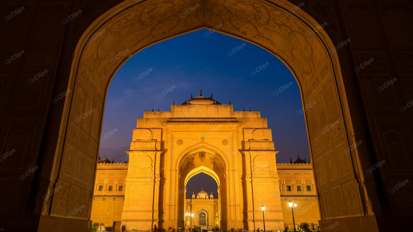 Evening View of Historic Indian Gateway