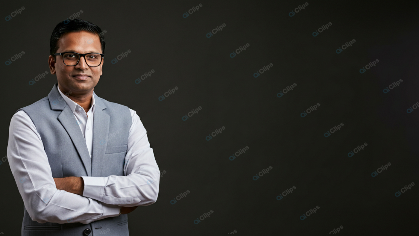 Professional Businessman in Formal Attire with Confident Pose