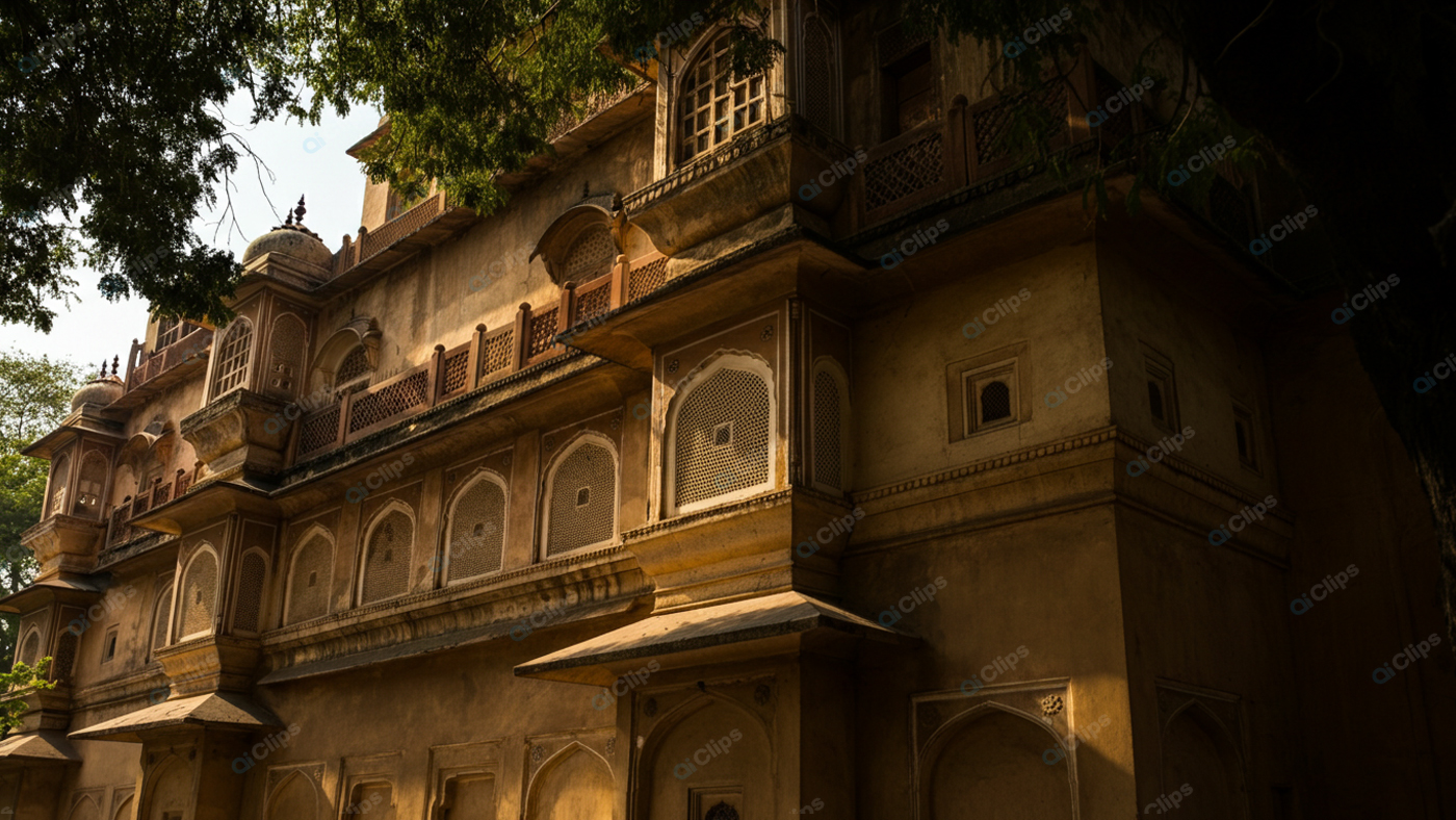 Historic Indian Palace in Afternoon Light
