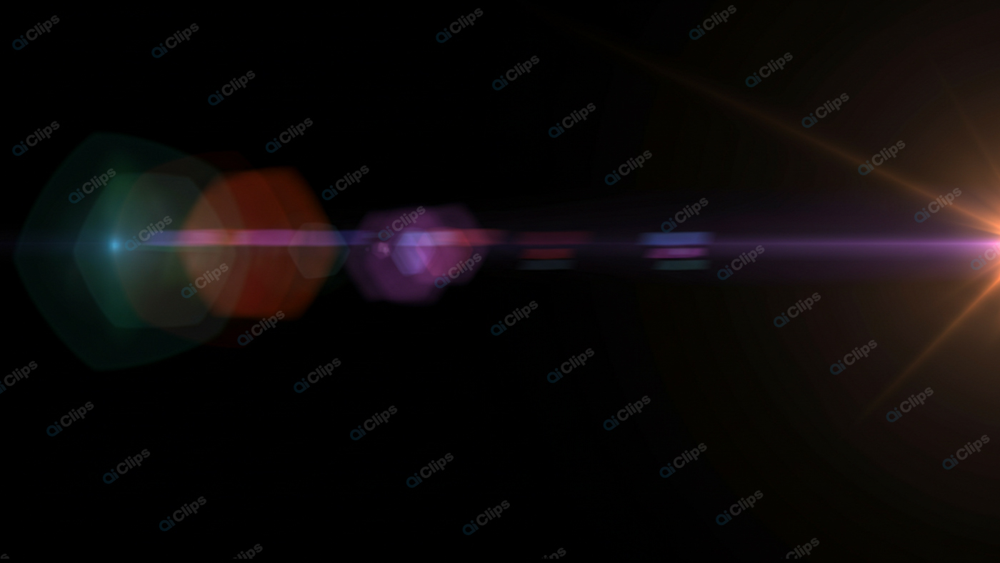 Bright Lens Flare Effect on Dark Background