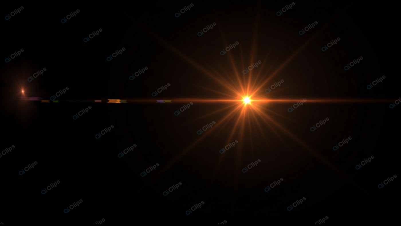 Lens Flare Effect with Radiant Light Burst