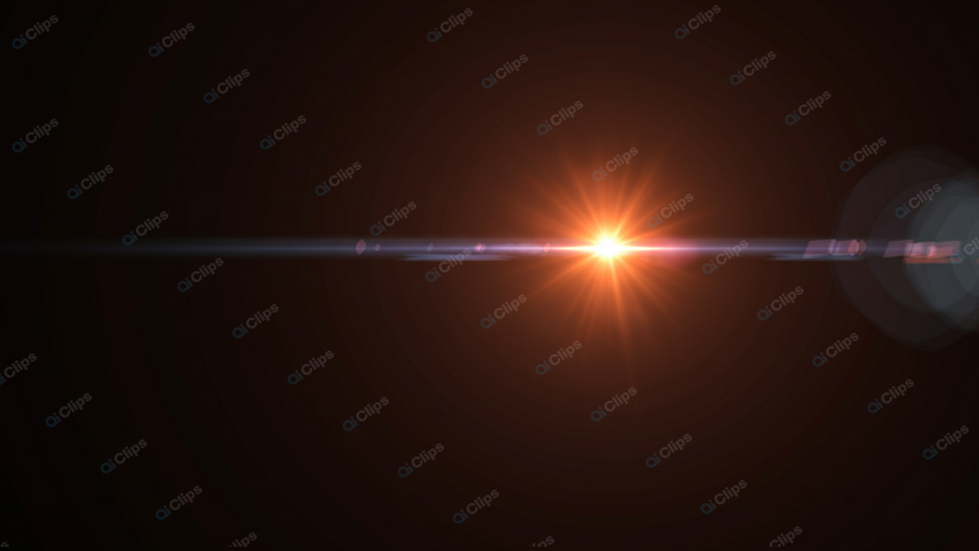 Vivid Lens Flare on a Dark Background

