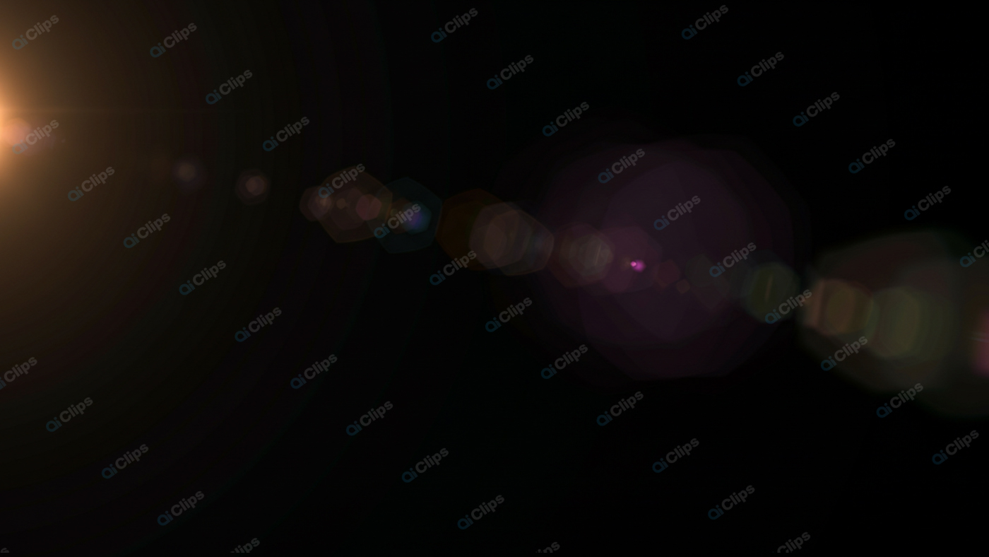 Abstract Lens Flare Effect with Dynamic Light Burst