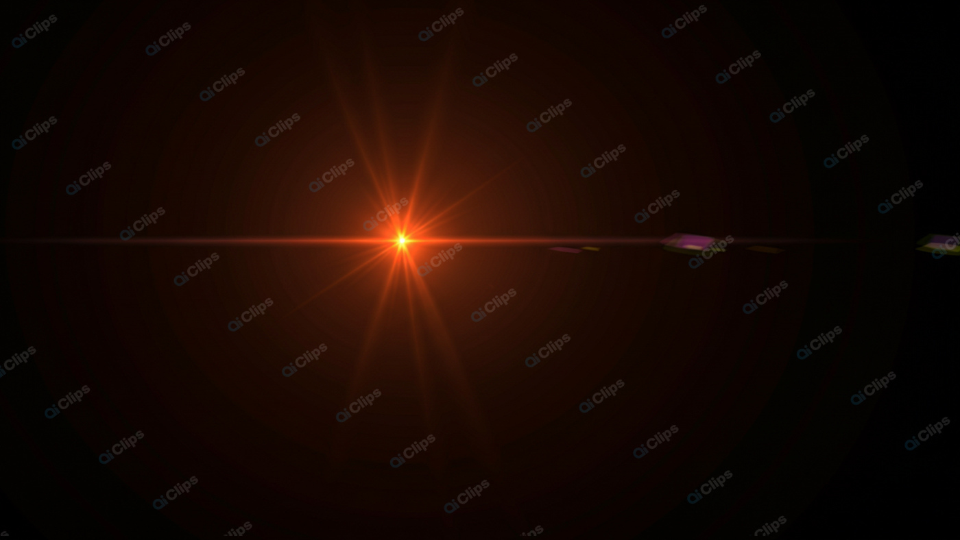 Lens Flare Effect on Dark Background in Digital Art