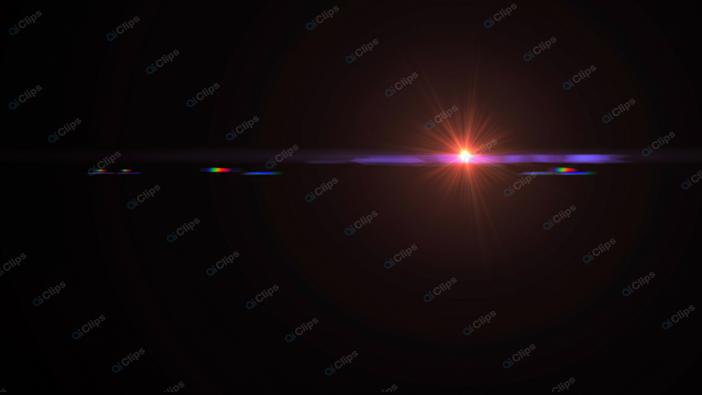 Lens Flare Effect with Glowing Light Burst