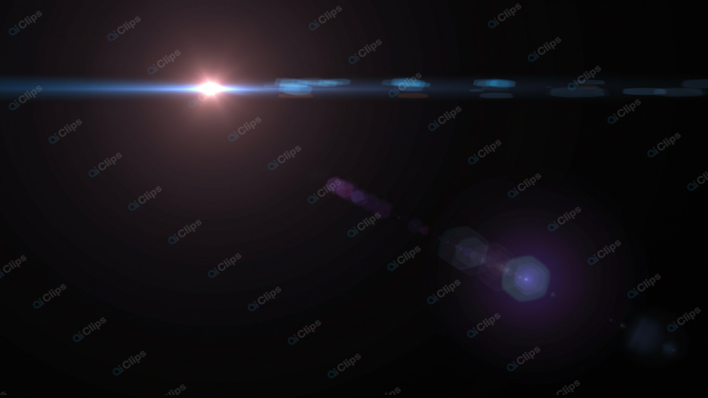 Radiant Lens Flare Effect on a Dark Background
