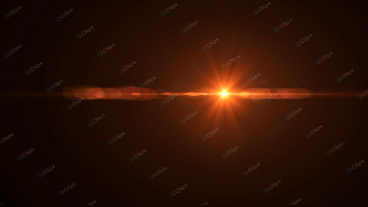 Bright Lens Flare Effect on a Dark Background
