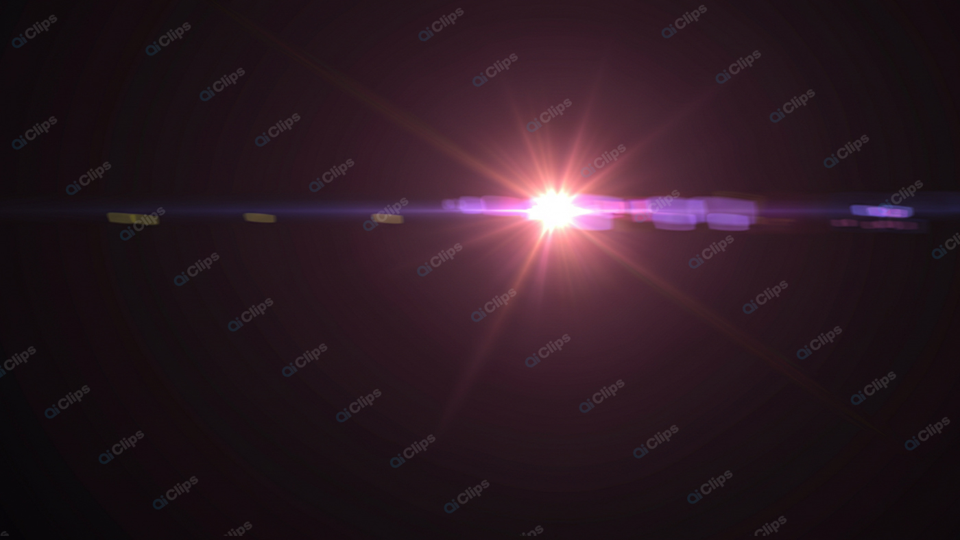 Lens Flare Effect with Bright Light Burst