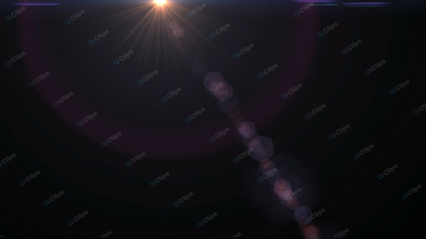 Bright Lens Flare on Dark Background