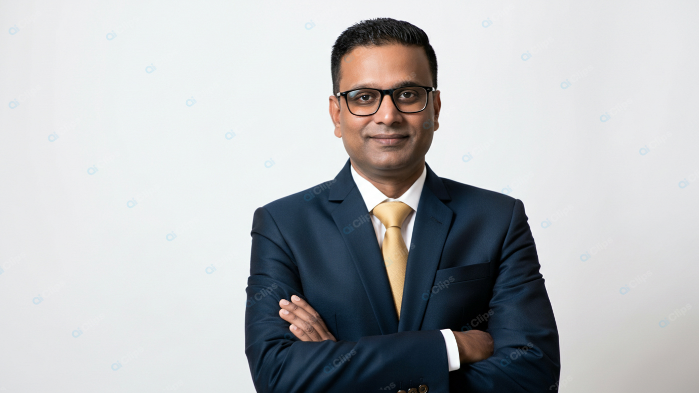 Business Professional Portrait in Suit with Glasses
