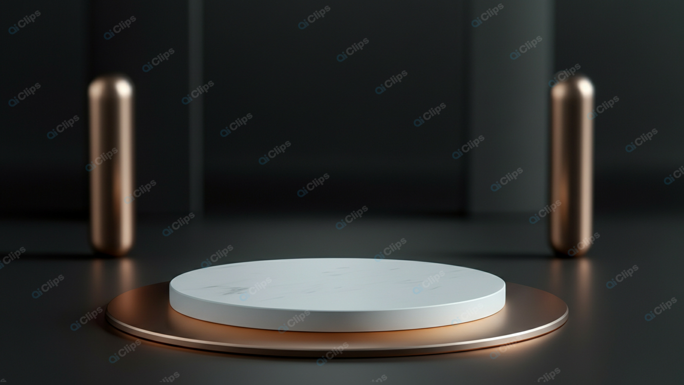Minimalist Product Display on Modern Pedestal