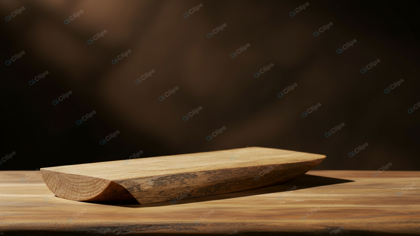 Rustic Wooden Plank on Wooden Surface