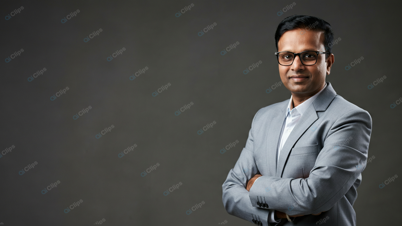 Professional Man in Business Suit with Confidence