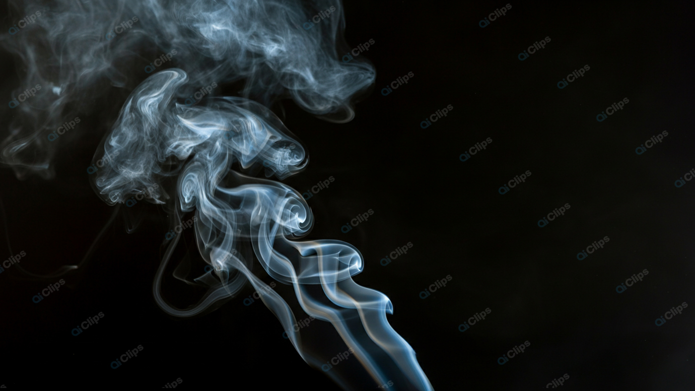 Smoke Swirls on Dark Background